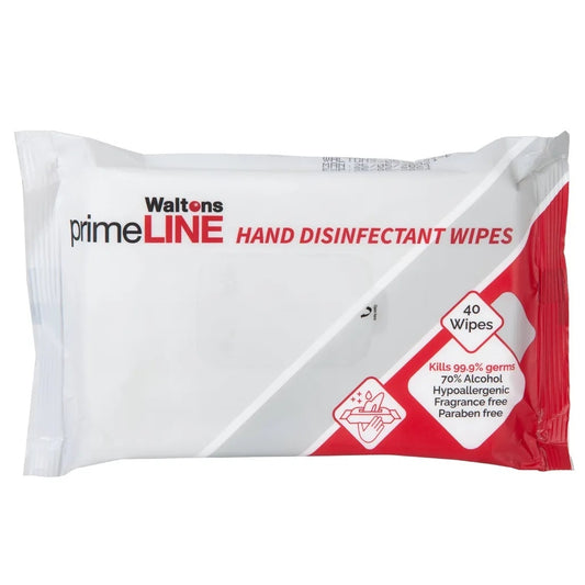 Waltons Primeline 70% Alcohol Sanitiser Wipes 200mmx150mm WPh15 Pack of 40